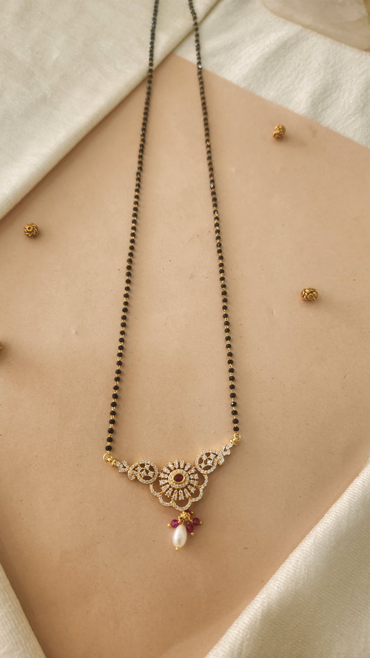 Mangalsutra chain with zircon pendant