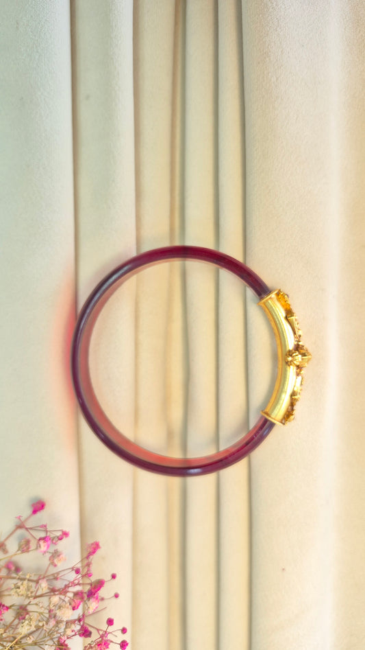 12 colour Lakshmi Antique Nakas Mogappu red bangle