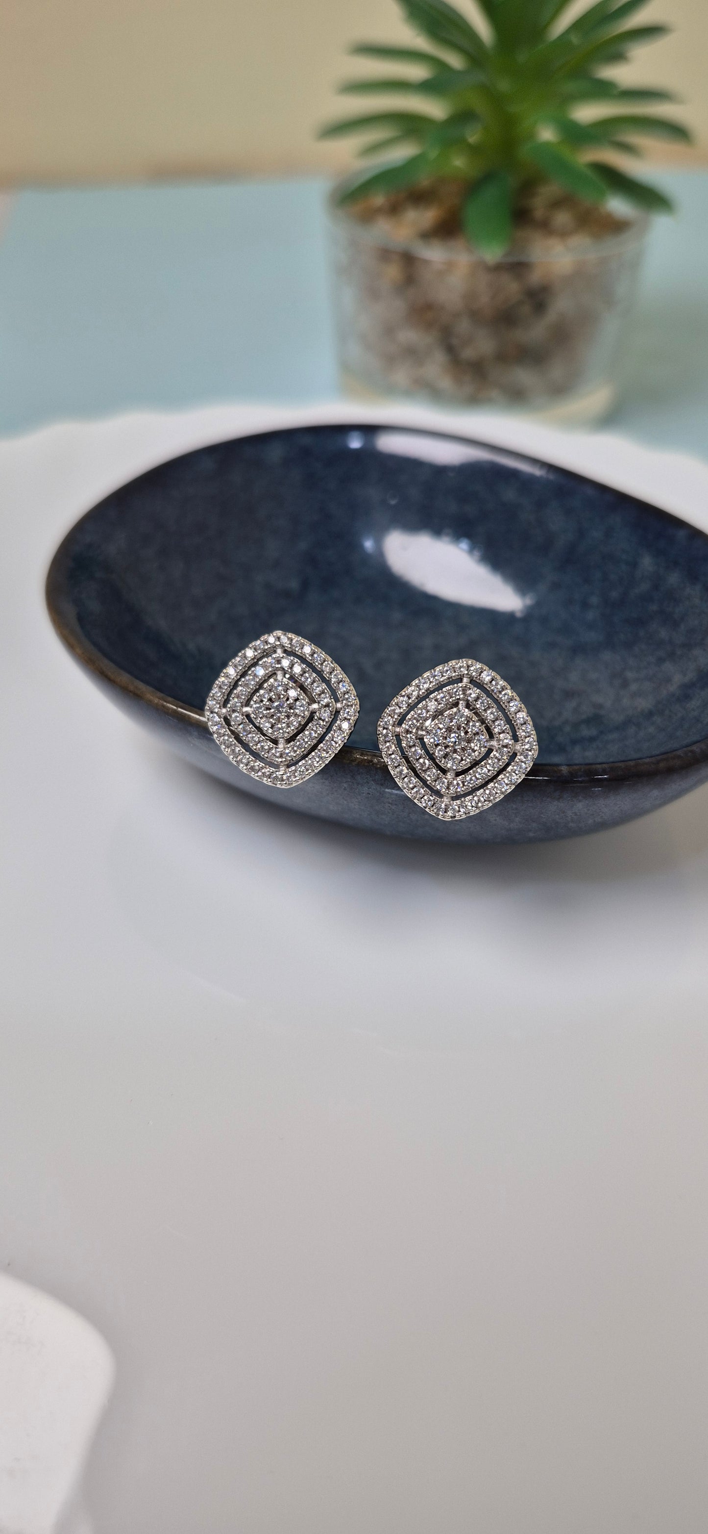 Cz Square stud