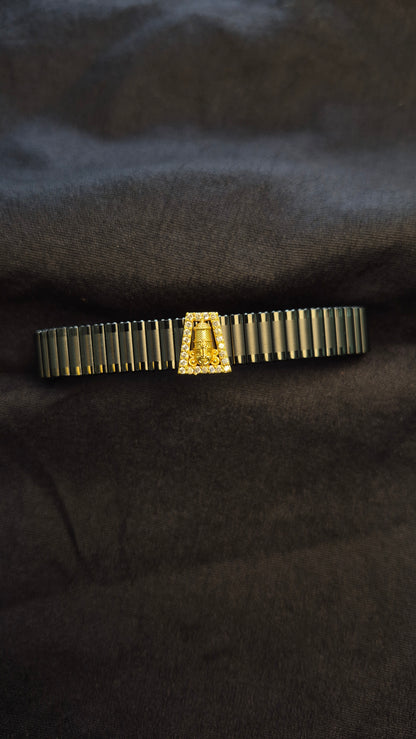 Venkateshwara swamy Rolex adjustable bracelets Black strap