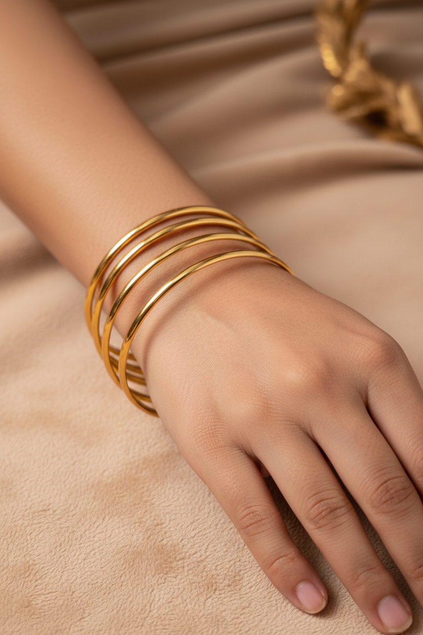 Plain Flat bangles2.8