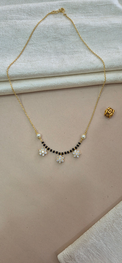 Mangalsutra with flower charms