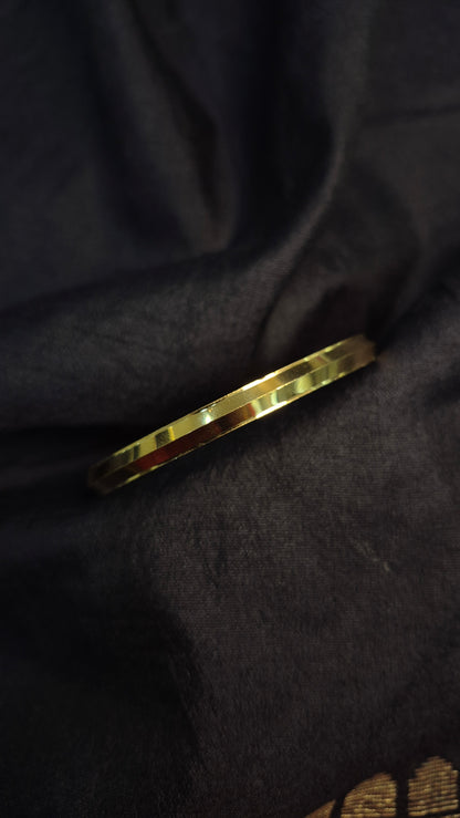 Punjabi kada with gold plating 2-10