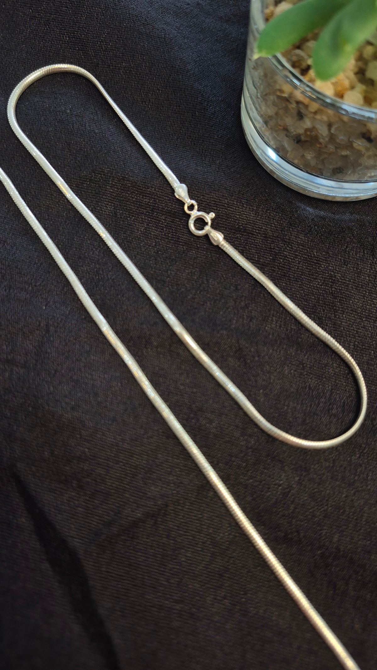 Flat Snake chain minimal anklets