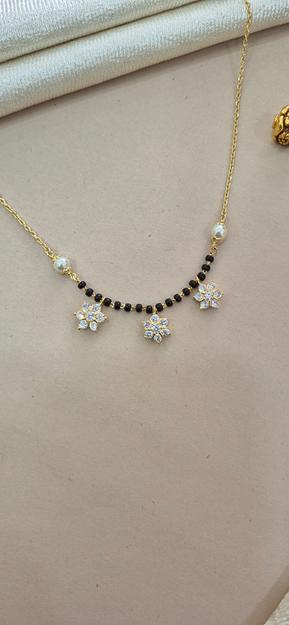 Mangalsutra with flower charms