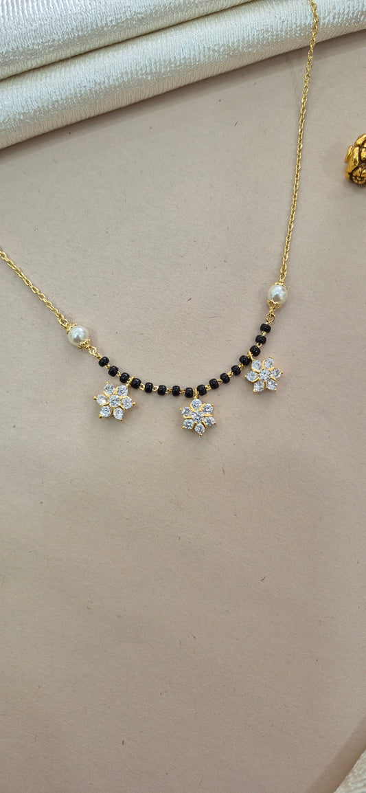 Mangalsutra with flower charms