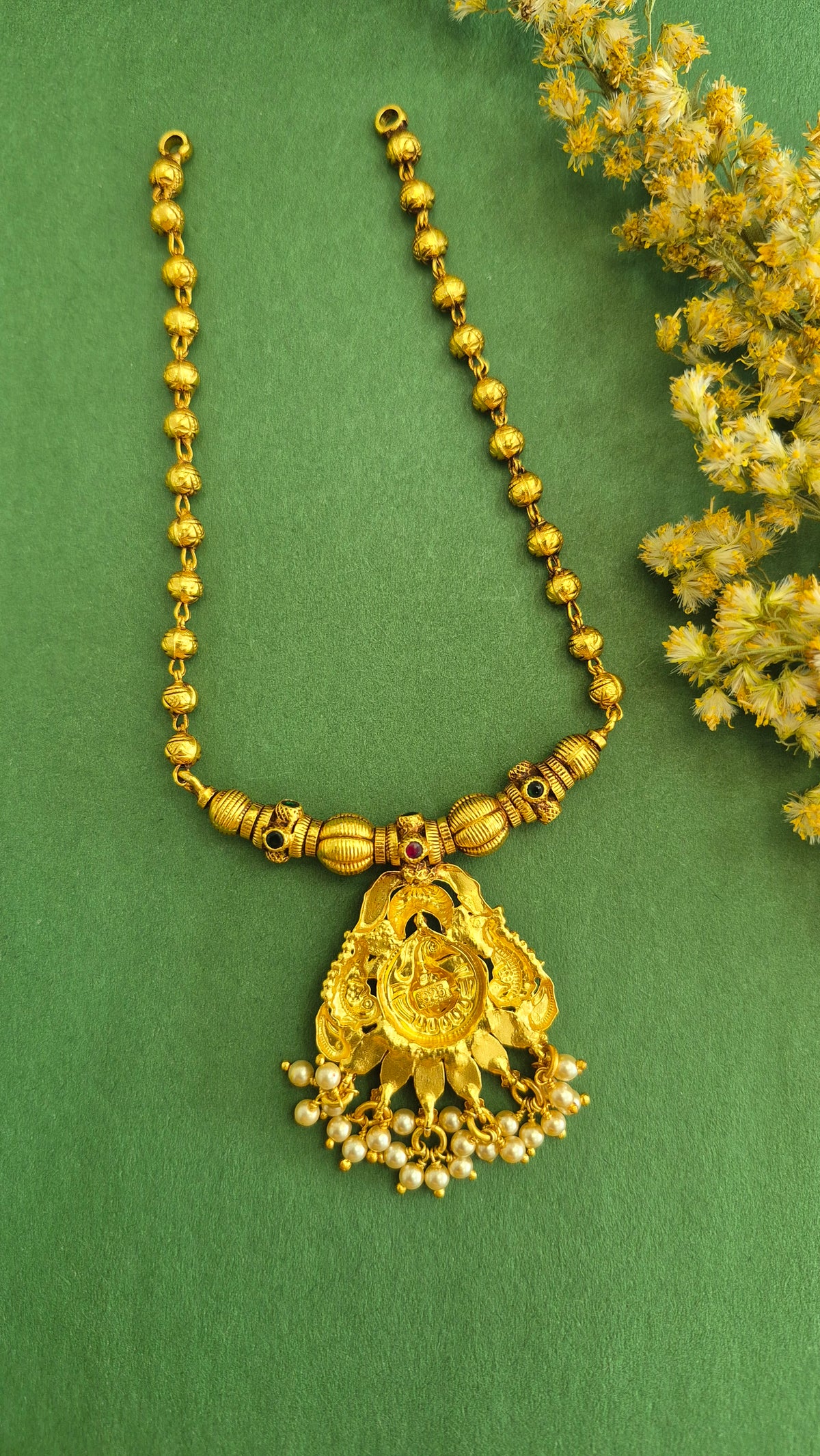 Peacock pendant ball chain