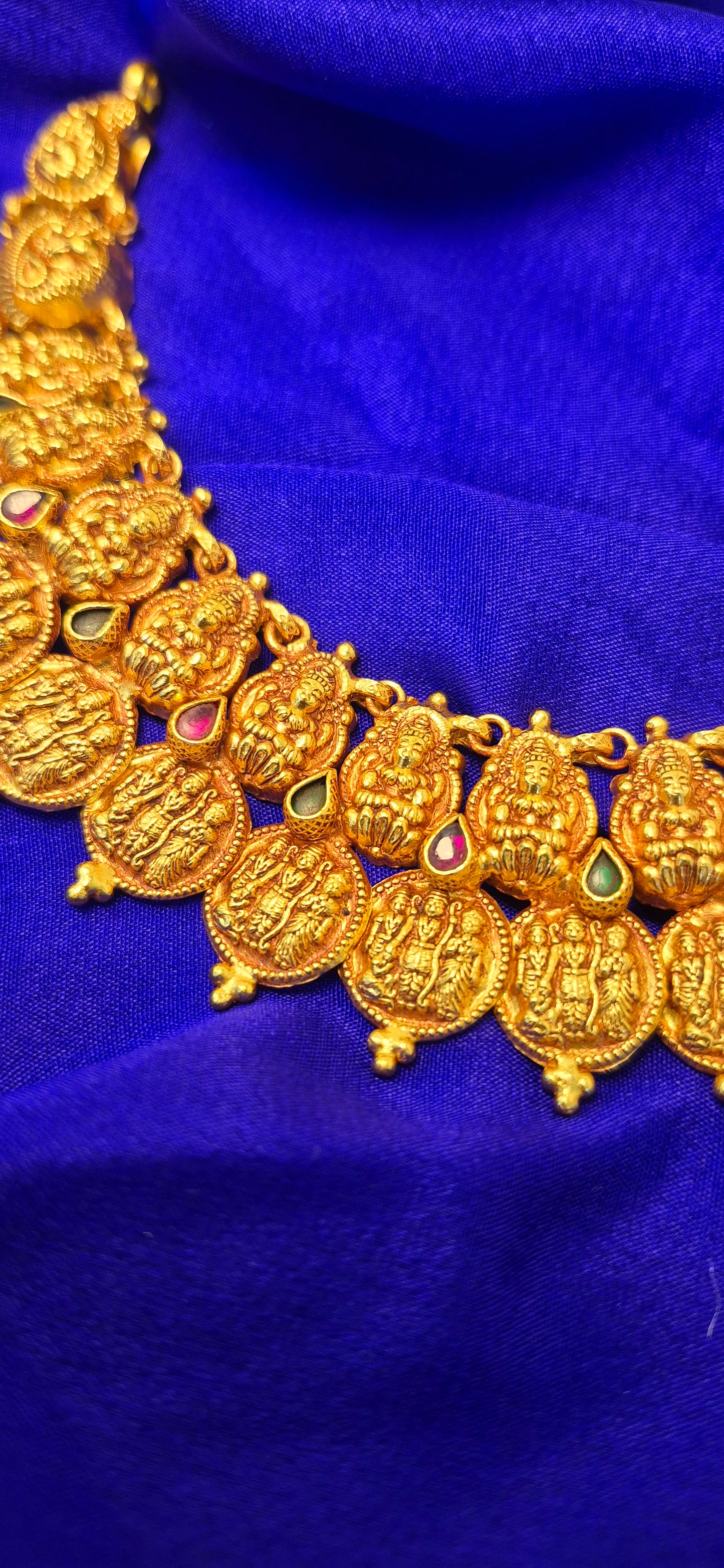 Lakshmi Ram darbar kasu short necklace