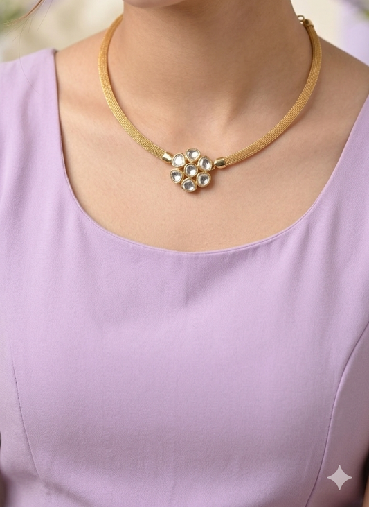 Hasli minimals 7 stone flower