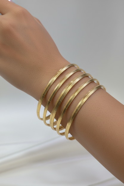 Plain bangles punjabi kada striped style 2.2