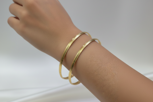 Plain bangles punjabi kada striped style 2.2