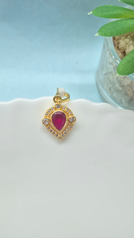 Swahi red stone pendant