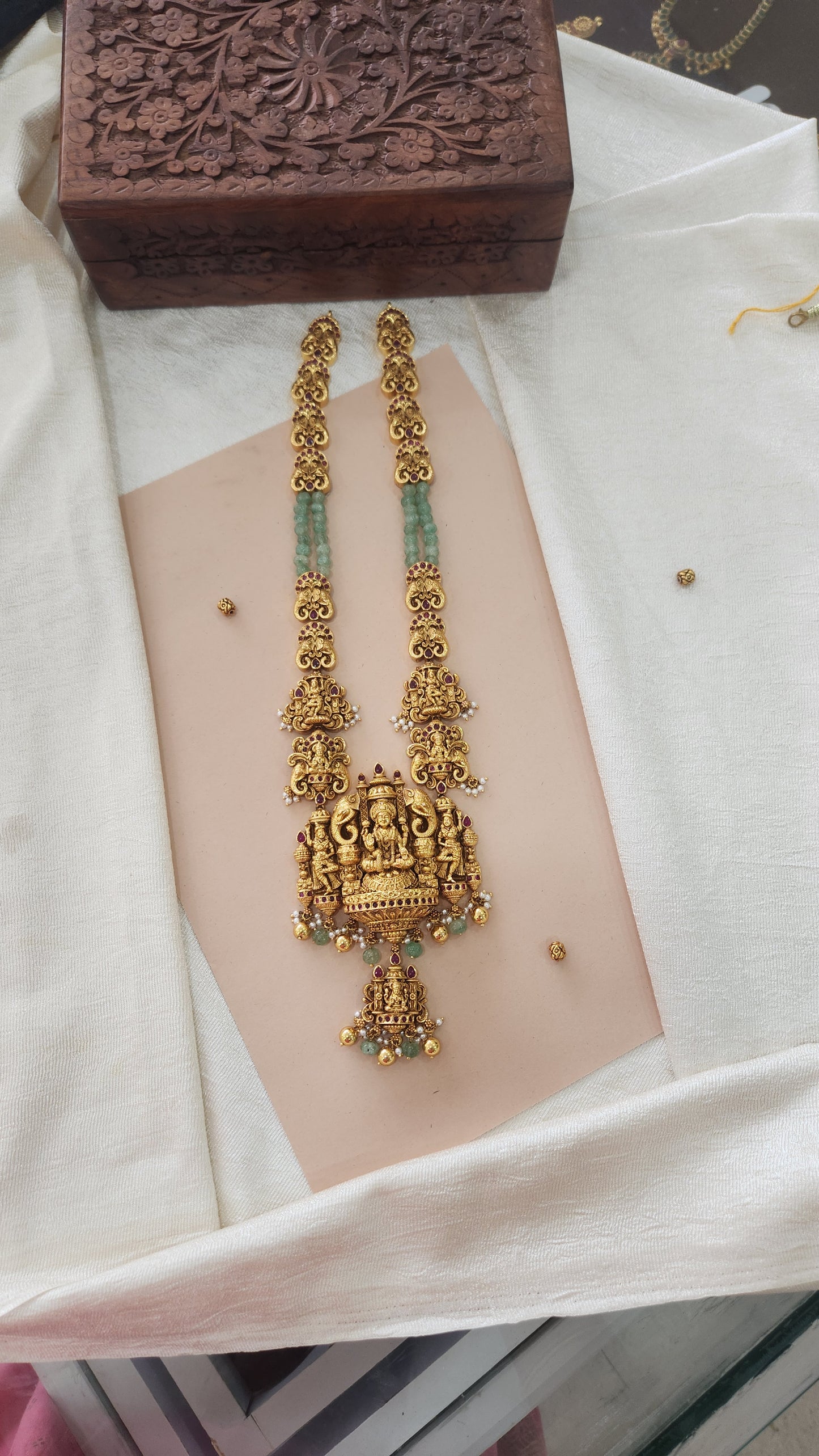 5D intricate workmanship Laxmi haram