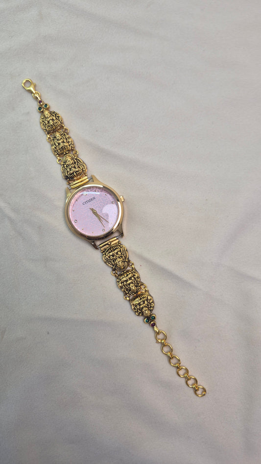 Antique Pink round dial