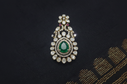 Moissonaite peacock pendant