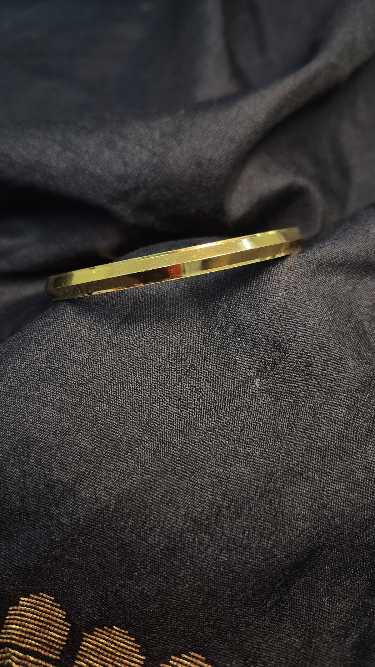 Punjabi kada with gold plating 2-8