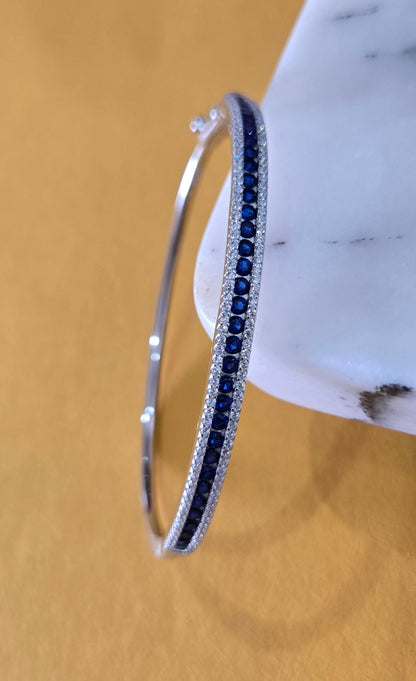 Blue stone sterling bracelets