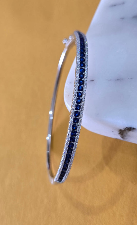 Blue stone sterling bracelets