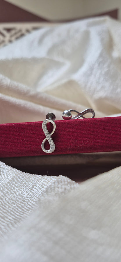 Stone infinity studs