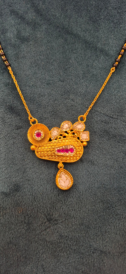 Exclusive sanch mangalsutra pendant with earrings