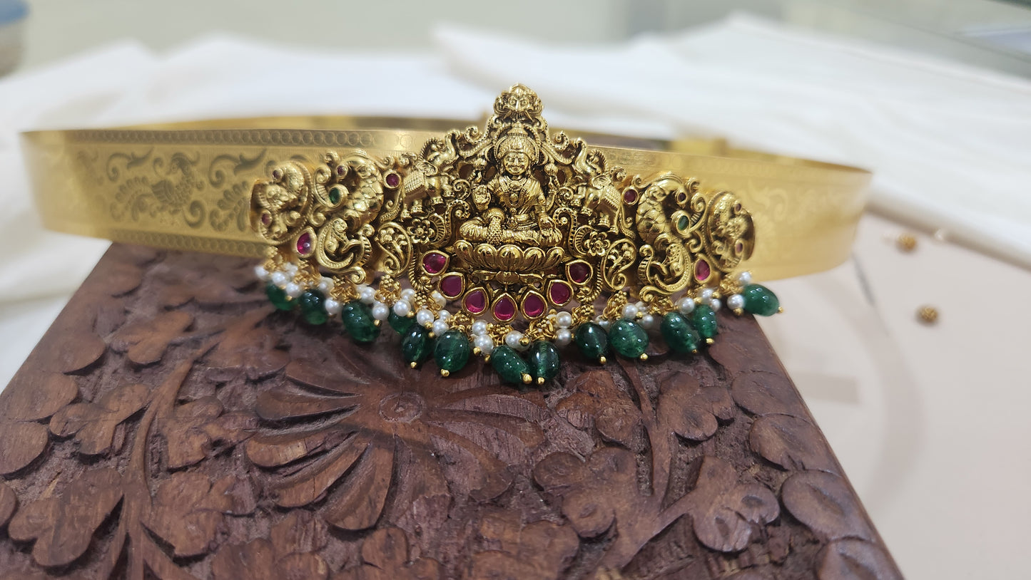 Hip belt with Laxmi pendant