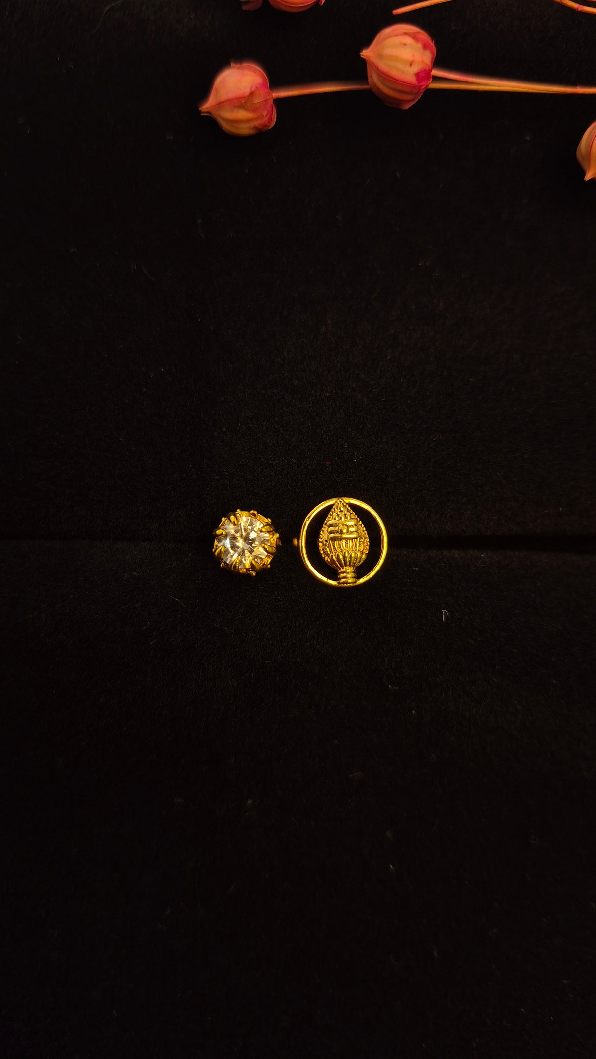 2 in 1  Stone and Vel stud
