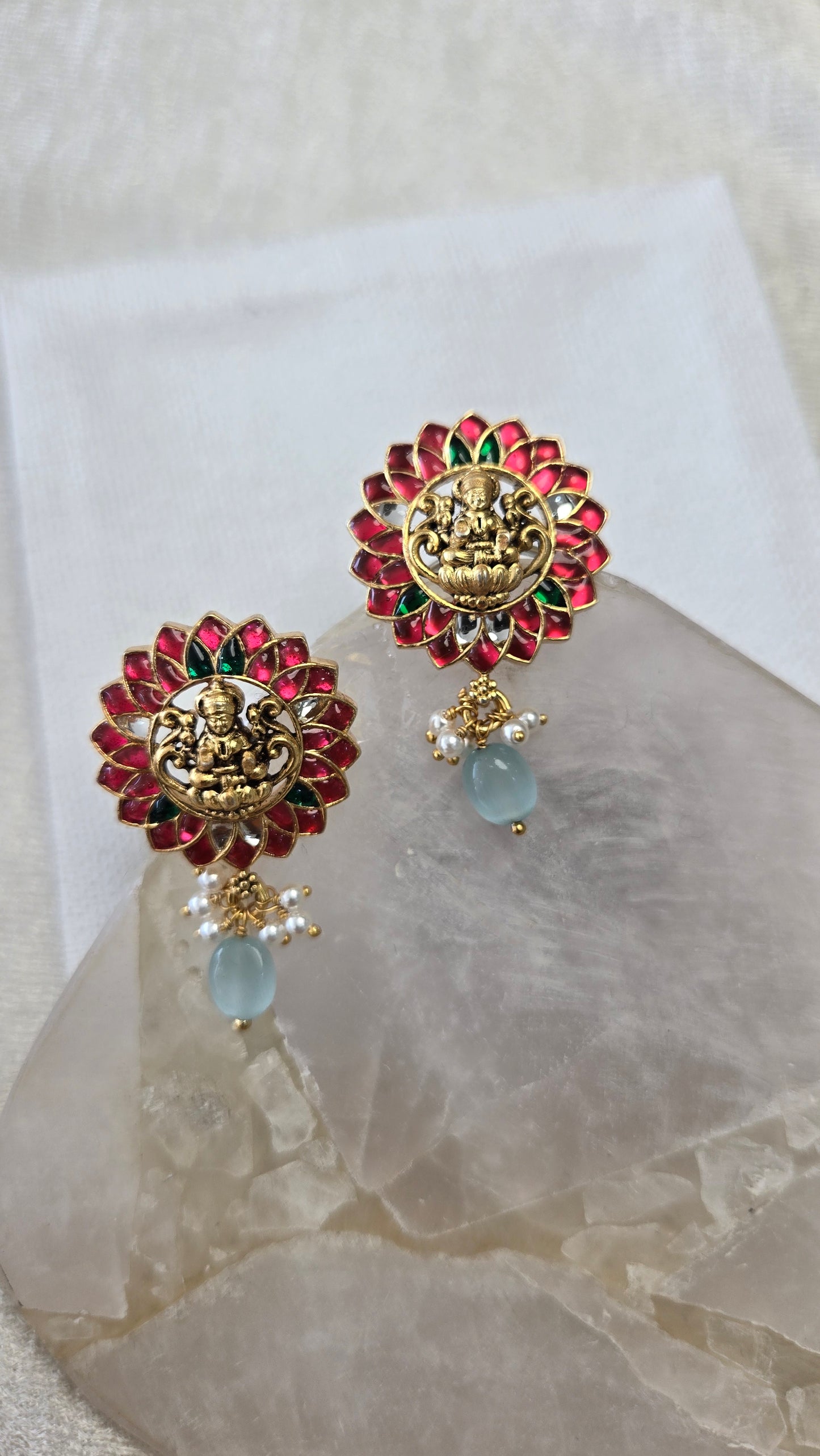 Kundan Laxmi stud Earrings