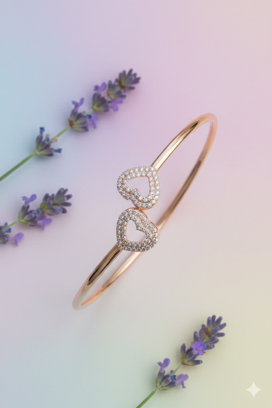 Rose Gold Heart Bracelet