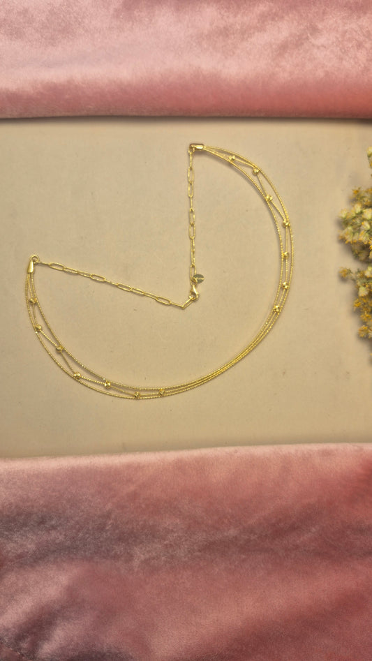 3 layer gold ball zigzag Hasli
