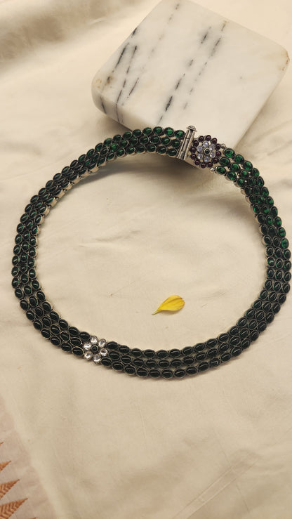 Green Kundan contemporary Necklace