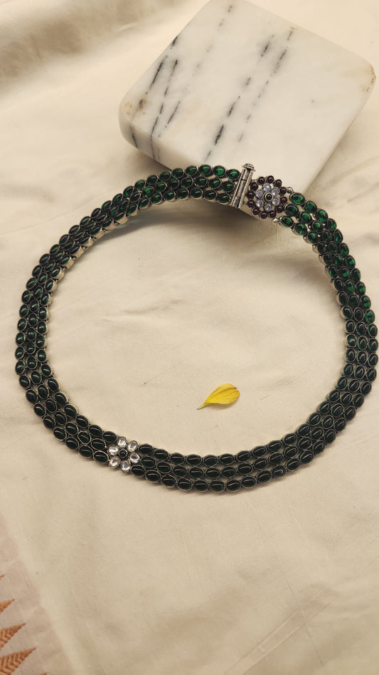 Green Kundan contemporary Necklace