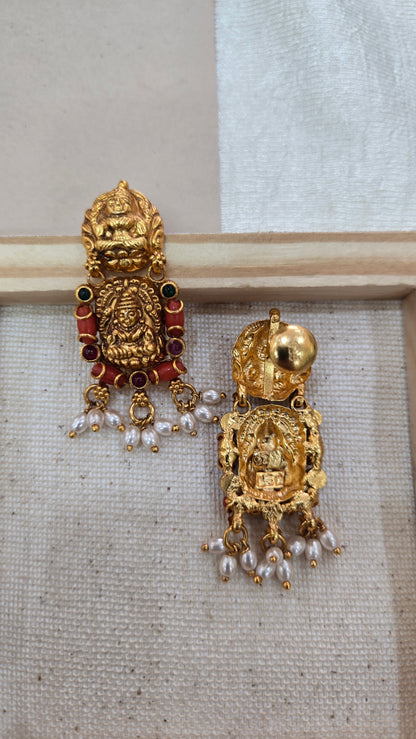 Coral earring