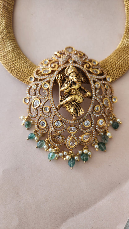 Mesh Ganesha Necklace