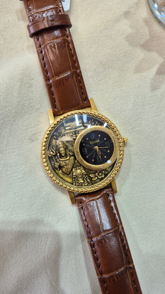 Antique Mens watch with Shiva