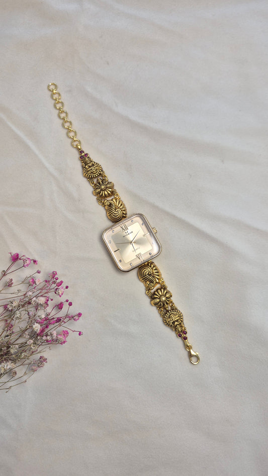 Antique square cream dial