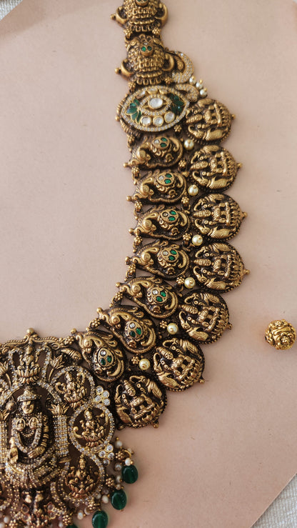 Deep Nakas Kundan Haram with Balaji pendant