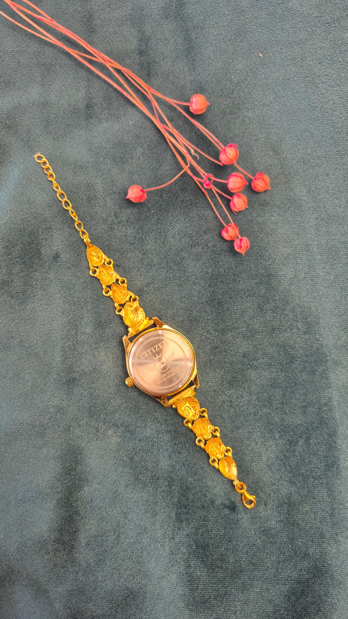 Minimal silver watch Pink dial self design