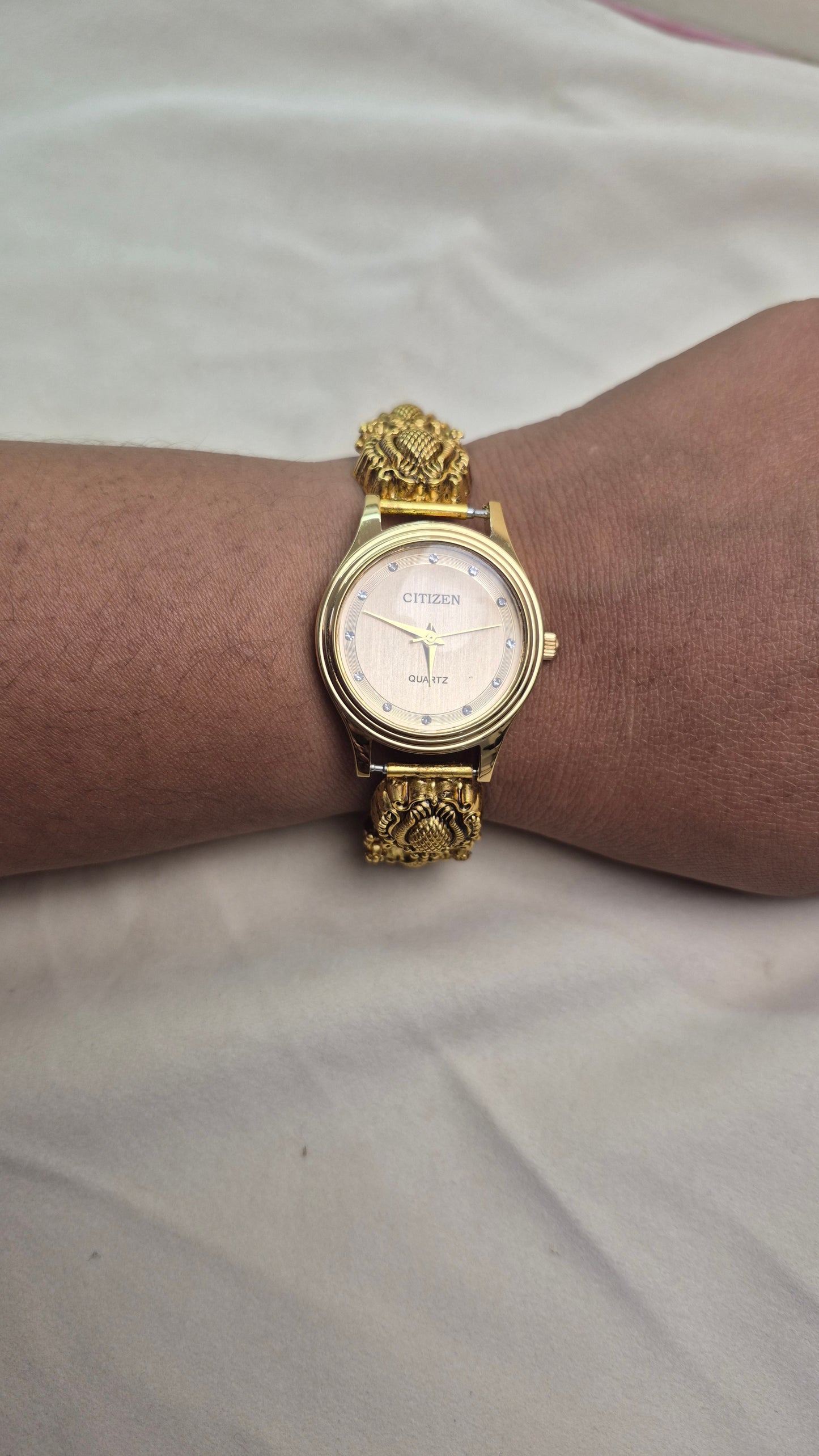 Antique watch gold dial