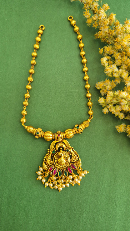 Peacock pendant ball chain