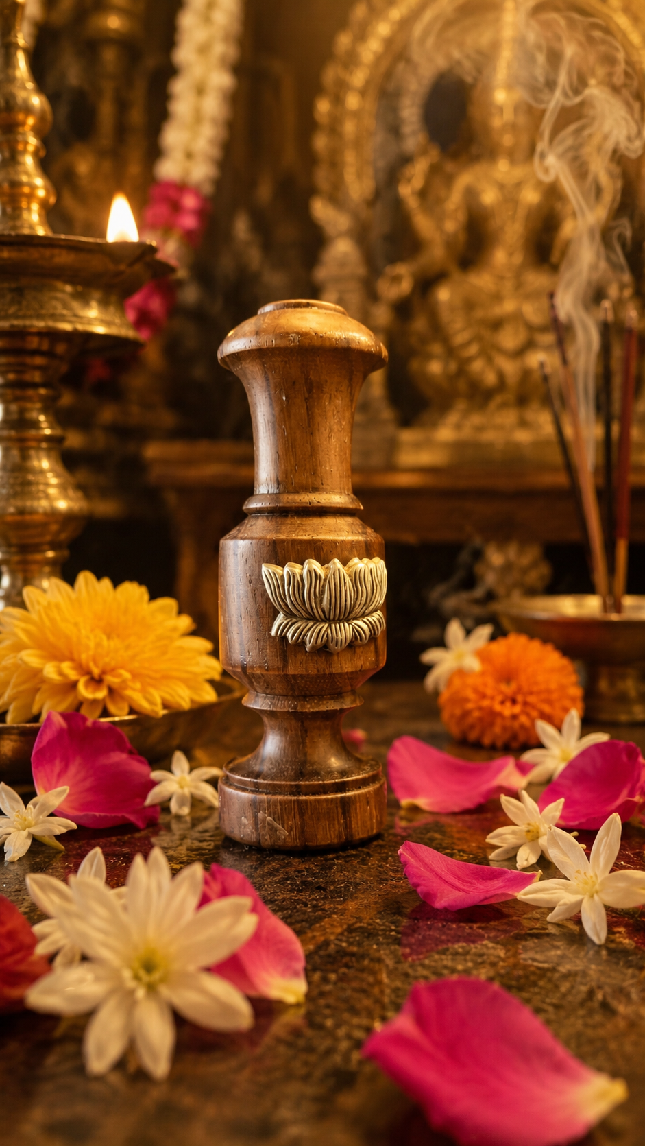 Lotus agarbathi and flower vase stand