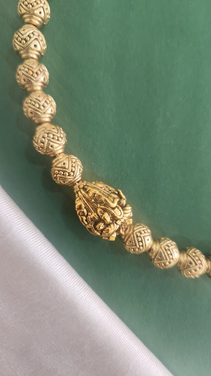 Hasli ring necklace with ganesha motifs