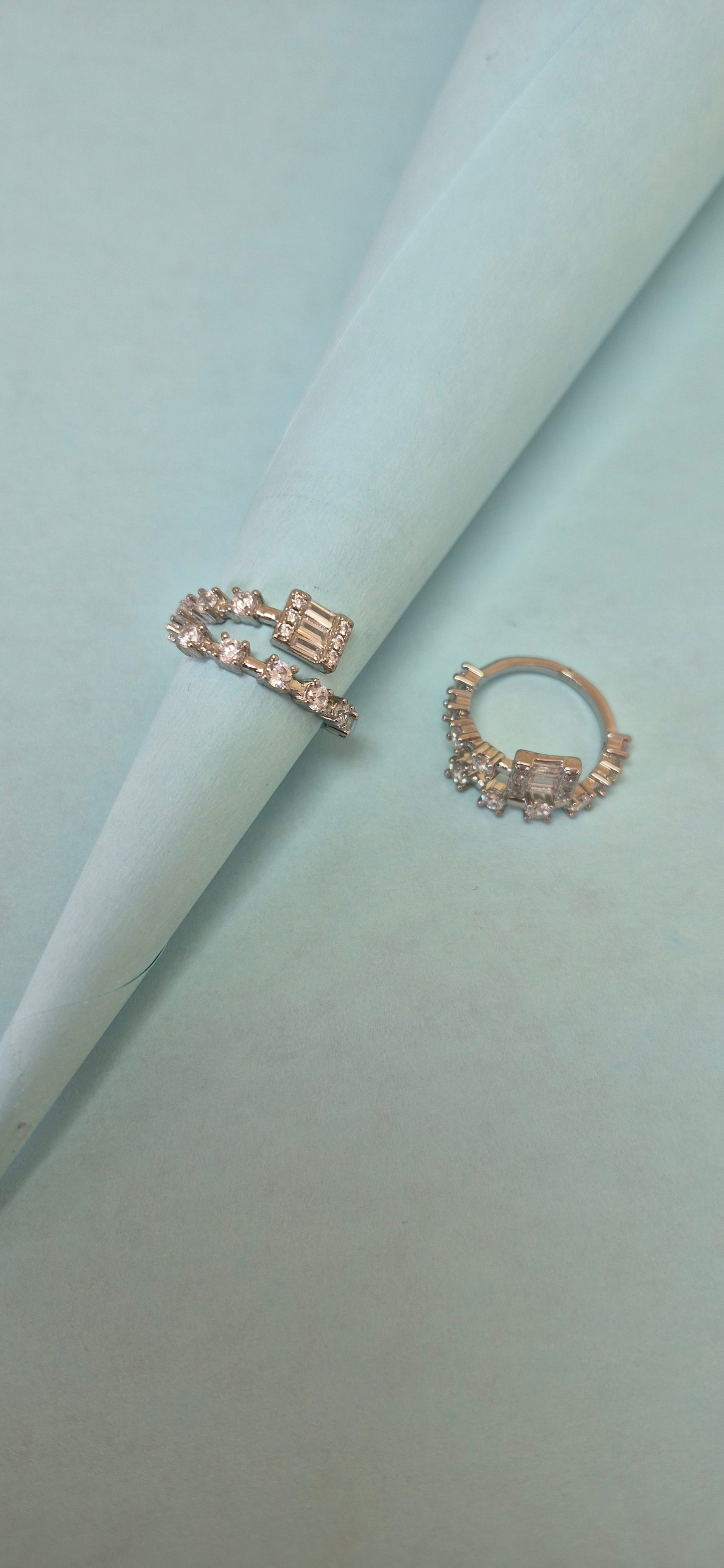 Cz toe rings