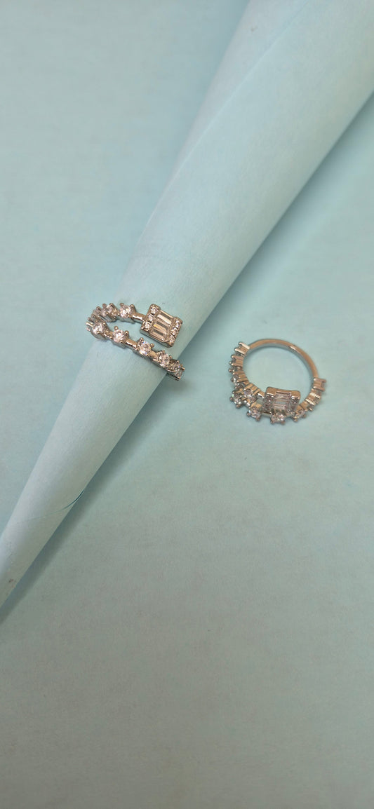 Cz toe rings