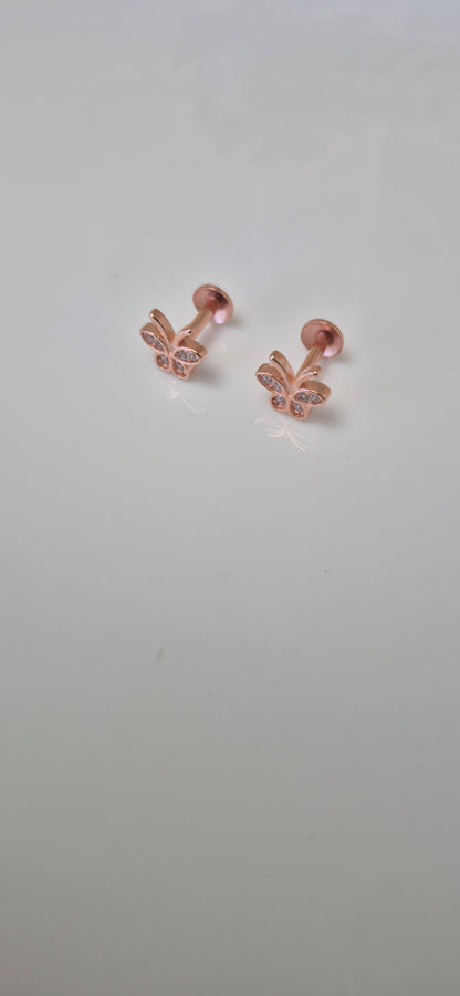 Cute butterfly stud