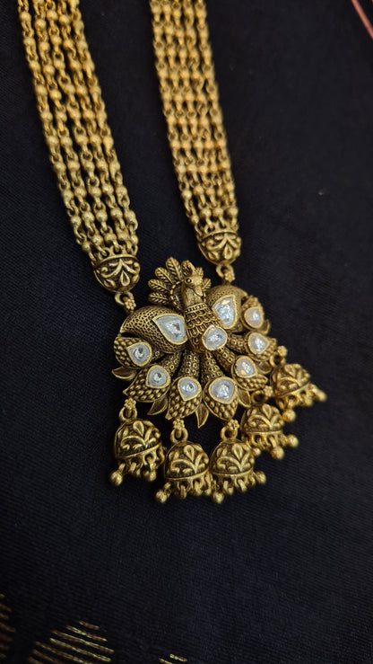 Peacock pendant and chain set