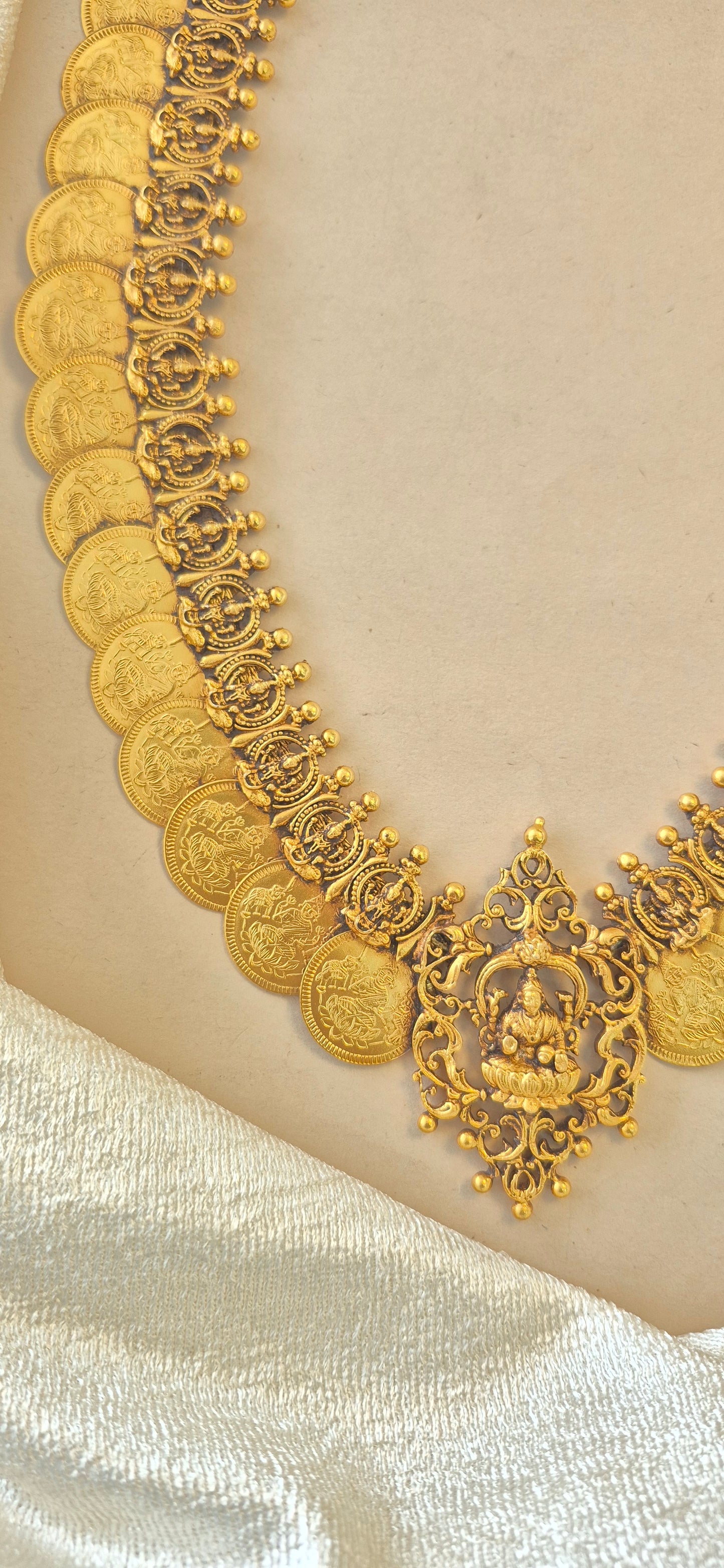 Special Kasu Haram with Laxmi pendant
