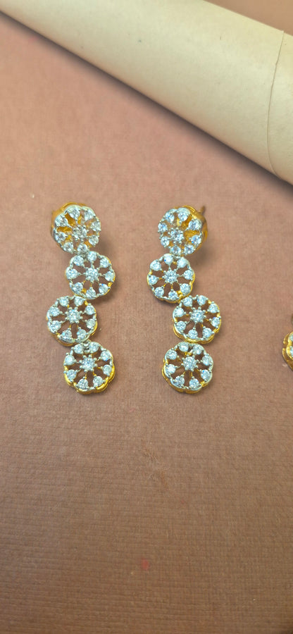 Zircon stone necklace
