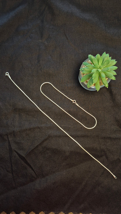 Thin Snake chain minimal anklets