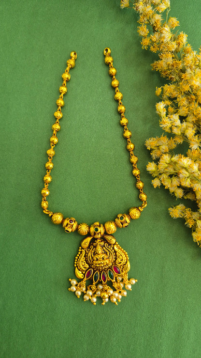 Lakshmi pendant ball chain