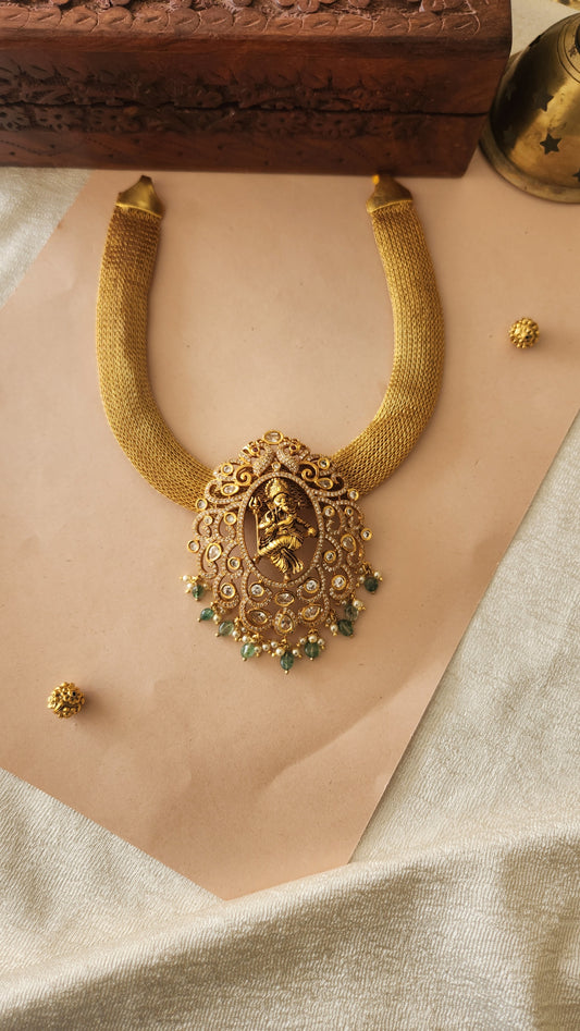 Mesh Ganesha Necklace